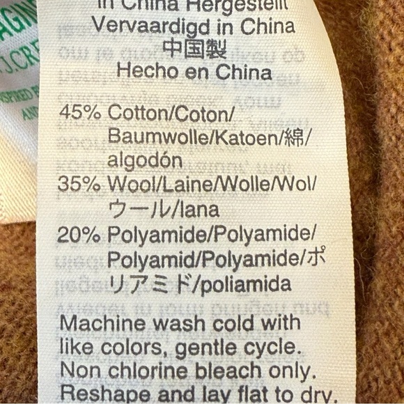 J. Crew Wool Blend Crewneck Teddie Sweater Size M - Picture 4 of 5